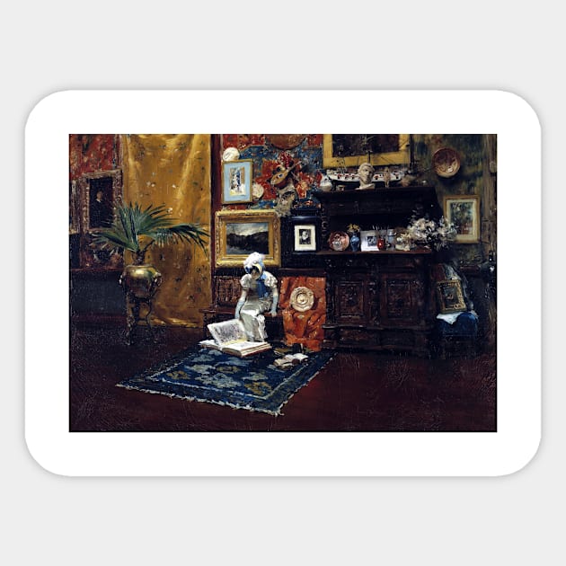 William Merritt Chase Studio Interior Sticker by pdpress